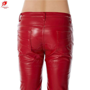 กางเกงหนังผู้ชายดีไซน์ทันสมัย วัสดุสัมผัสนุ่ม ทนทาน เหมาะสำหรับนักขี่มอเตอร์ไซค์และการสวมใส่สบายในชีวิตประจำวัน - Product Image 5