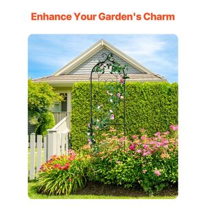 Treillis de jardin en métal antirouille de 60 x 15 pouces pour plantes grimpantes, idéal pour les roses et les concombres en extérieur, hauteur de 3 pieds - Product Image 3