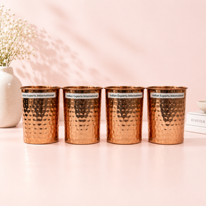 แก้วน้ำทองแดงแบบคลาสสิก (ทองแดงบริสุทธิ์รับรองมาตรฐาน) - Product Image 1