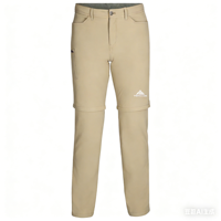 Pantalon de randonnée convertible pour homme, fermeture éclair amovible, couleur unie, automne, séchage rapide, DRYTEC, écologique, 2-en-1, léger, multi-usages