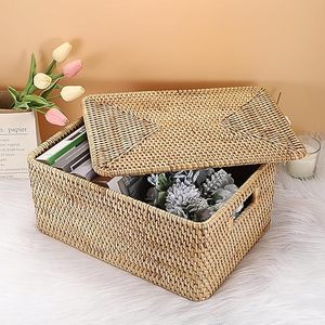 Panier de rangement en rotin pour la maison et la lessive, vente en gros, fabriqué par KingCraftViet - Product Image 1