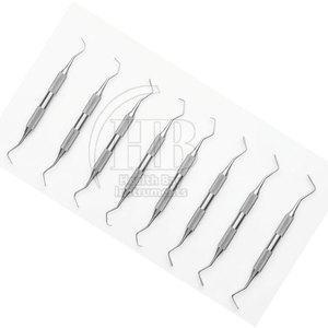 Curettes chirurgicales dentaires manuelles en acier inoxydable, instruments parodontaux de précision, outils de soin buccal réutilisables, professionnels - Product Image 5
