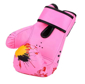 Gants de boxe pour enfants en cuir PU respirant avec maille, gants de combat anti-flamme, mitaines d'entraînement de boxe, gants de grappling pour enfants - Product Image 2