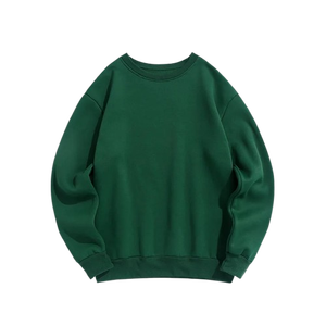 Sudadera de Cuello Redondo para Mujer, 100% Algodón, Tejido de Punto, Corte Regular, Color Sólido, Manga Larga, Transpirable, para Otoño - Product Image 5