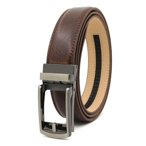 Ceinture en cuir de vachette pour homme avec boucle à ardillon, ajustable pour un ajustement parfait, écologique et respirante, largeur 3,5 cm, longueur 105-135 cm - Product Image 5