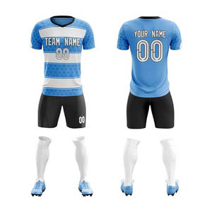 Nouveaux ensembles d'uniformes de football 100% polyester, prix d'usine, uniformes de football de haute qualité, faible MOQ, service OEM ODM, personnalisés - Product Image 4