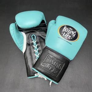 Nouvel ensemble de sparring unique « No Boxing No Life » en cuir véritable professionnel, avec gants de boxe professionnels pour l'entraînement de frappe. - Product Image 1