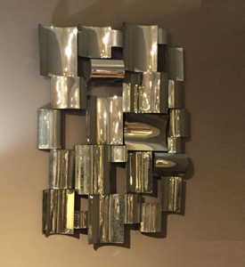 Arte de pared de metal chapado en cobre, decoración para el hogar, para dormitorio y sala de estar, hecho a mano, decoración de pared personalizada - Product Image 4