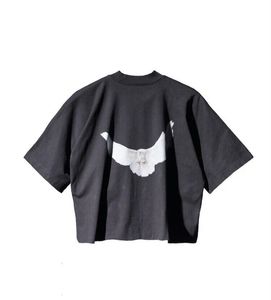 เสื้อยืดทรงบ็อกซี่ขนาดใหญ่พิเศษสำหรับผู้ชาย OEM เสื้อยืดเปล่าไซส์ใหญ่พิเศษ ไหล่ตก 220-300 GSM สตรีทแวร์ - Product Image 1