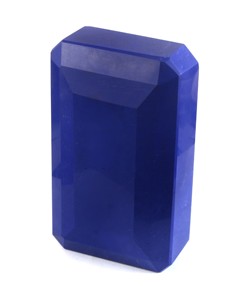 5000 Ct Lapis Lazuli chauffé, cabochon facetté taille émeraude octogonale, pierre précieuse naturelle en vrac, vente en gros, fourniture de bijoux - Product Image 1