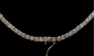 Luxury Moissanite Tennis Necklace <b>Iced</b> Out VVS Diamond Look Hip Hop Jewellery White Gold <b>Chain</b> Elegant Shine - Product Image 3