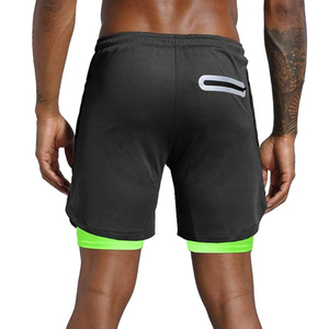 Pantalones Cortos Deportivos 2 en 1 para Hombre, Compresión y Running, Secado Rápido, Logotipo Personalizado, Suministro al por Mayor - Product Image 6