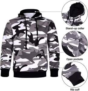 Ensemble de survêtement 2 pièces pour homme, style hip-hop, automne, sweat-shirt à manches longues, sweat-shirt de sport décontracté, jogging, poches, 100% coton - Product Image 4