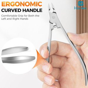 Cortacutículas Ergonómico de Acero Inoxidable, Cortador de Uñas Afilado para Uso Profesional en Salones de Belleza - Product Image 3