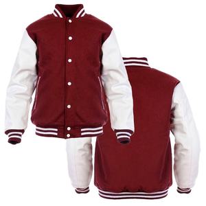 Chaqueta Universitaria de Lana 100% para Hombre, Estilo Letterman de Béisbol de Manga Larga, Parches, Diseño de Logotipo Personalizado - Product Image 1