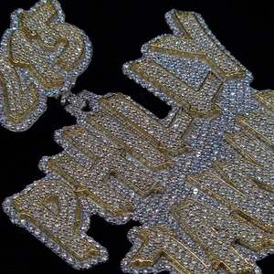 Pendentif en diamant moissanite le plus vendu, collier de luxe en argent sterling 925, bijoux pour cadeau, disponible au prix export. - Product Image 3
