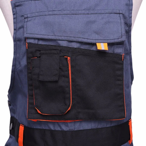 Pantalones de Trabajo Personalizados con Etiqueta Propia, Overoles Industriales, Semifalda Protectora sin Mangas para Mecánicos, Traje de Caldería, MOQ Bajo - Product Image 4