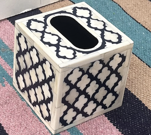 Caja de pañuelos con incrustaciones de hueso de alta demanda, caja de pañuelos de clase y de moda, servilletero rectangular, soporte para pañuelos - Product Image 3