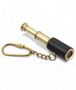 Premium Quality Mini Brass Pirate Spyglass Keychain Lightweight Waterproof Travel Accessory and Collectible - Product Image 2
