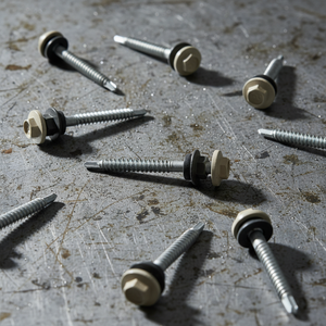Industrial Grade Carbon Steel Wood Fasteners Supplier BIS Certified Class 4.8 6.8 Zinc/<b>Galvanized</b> Hex Washer Head Coarse <b>Screws</b> - Product Image 1