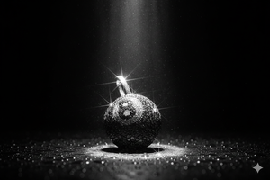 Collar de moda con colgante de bola personalizada con número en oro blanco de 10K, estilo étnico, con diamante natural, idea de regalo unisex, joyería. - Product Image 4