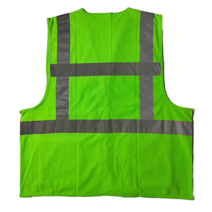 Chaleco de Seguridad Reflectante Impermeable ANSI Clase 2 con Luz LED Intermitente, Logotipo Personalizado, Multibolsillos, Sin Mangas, Juego de 10 Piezas, Venta al Por Mayor - Product Image 2