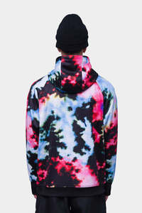 Custom Men Tie Dye Ski Hoodie <b>Waterproof</b> Thermal Snowboard Pullover <b>Winter</b> Sportswear Fleece Lined Sublimation Hooded Sweatshirt - Product Image 3