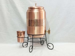 Elegante Tanque de Agua Tradicional de Cobre para Almacenamiento de Agua con Construcción Duradera y Acabado Liso - Product Image 6