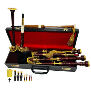 Instrumentos musicales tradicionales escoceses, juego de gaitas de cimbalón de las Tierras Altas con madera de palisandro natural para desfiles, ceremonias y presentaciones en escenario. - Product Image 6