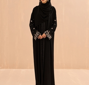 New 2026 Dubai Beautiful Black Traditional Islamic Clothing for Women Saudi Arabia Abaya Dubai Abaya Muslim Clothing Gulf Cloth - Product Image 1