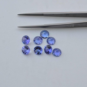 7มม. ได้รับการรับรองจาก IGI พลอย tanzanite พลอยทรงกลมเจียระไนสีฟ้าเข้มได้รับการรับรองผู้ผลิตเครื่องประดับผลิตตามสั่ง - Product Image 1
