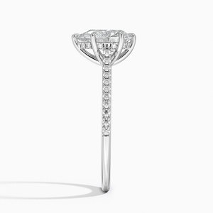 BOJ <b>Ring</b> 0125 Pear Cut 925 <b>Silver</b> Luxe Dawn Prong Setting <b>Solitaire</b> Diamond <b>Ring</b> 2ct D Color VVS1 Moissanite GRA Certified - Product Image 3