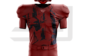 Formal American Uniform Featuring Navy Jacket V-neck Short Sleeves <b>White</b> Shirt Red Accents Matching Trousers Polished <b>Buttons</b> - Product Image 6