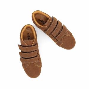 Zapatillas de lona informales estilo baloncesto mostaza para niños KD2190 - Product Image 1