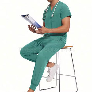 ชุดสครับแพทย์ดีไซน์ล่าสุด ผ้าฝ้าย 100% ชุดสครับแพทย์คุณภาพสูง - Product Image 6
