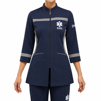 Camiseta Personalizada con Nombre para Técnicos de Emergencias Médicas (EMT), Paramédicos y Enfermeros, Uniforme de Algodón Transpirable Unisex con Serigrafía