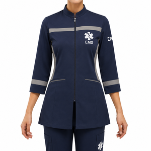 Camiseta Personalizada con Nombre para Técnicos de Emergencias Médicas (EMT), Paramédicos y Enfermeros, Uniforme de Algodón Transpirable - Product Image 2