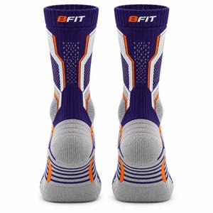 Men's Athletic <b>Socks</b> Winter Purple Gray <b>Orange</b> Geometric Knitted Breathable Wool/Nylon Quick Dry Anti-Bacterial Sports Regular - Product Image 3
