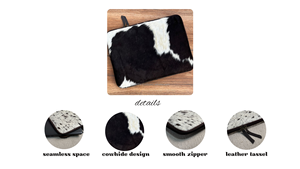 2025 Premium cuir de vachette multi-fonction fermeture éclair pochette pour ordinateur portable en cuir véritable personnalisable 15.6 "pochette pour ordinateur portable et étui de protection - Product Image 3