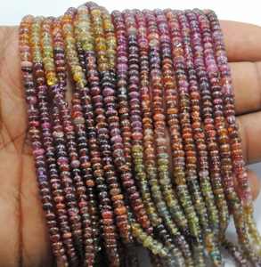 Cuentas redondas lisas de espinela natural, hilo de cuentas sueltas de piedras preciosas para la fabricación de joyería al por mayor - Product Image 6