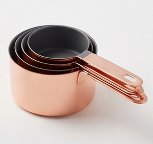 Juego de Tazas Medidoras Modernas con Recubrimiento de Polvo Negro y Asas con Recubrimiento de Cobre, Utensilios de Cocina Elegantes y Duraderos - Product Image 6