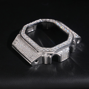 Montre numérique personnalisée DW5600 Ice Mountain, thème cristal cool, montre de mode streetwear haut de gamme pour hommes, montre gshok moissanite - Product Image 3