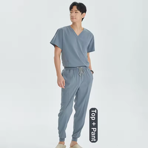 Wholesale Medical <b>Scrub</b> <b>Set</b> Polyester Spandex Women Men's Surgical Outfit Pet Hospital Nursing Uniforms <b>Sets</b> - Product Image 6