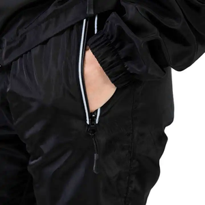 Maßgeschneiderte Windbreaker-Sets 100% Polyester Nylon Trainingsanzug Jacke Elastische Taille Hose Moderne Activewear - Product Image 6