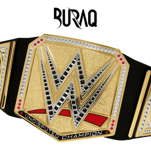Ceinture de championnat BURAQ MMA SPORTS BRQ-BELT avec logo personnalisé, couleur personnalisée, plaques en laiton allié de 3 mm pour la lutte et la boxe - Product Image 4