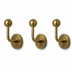 Best Seller Satin Gold <b>Wall</b> Hook Elegant Coat Hanger Luxury Robe Holder For Hotel Bathroom Home Decor - Product Image 4