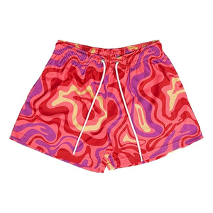 Shorts en mesh surdimensionnés pour hommes, personnalisables, très demandés, style streetwear, pour le basketball et la gym, séchage rapide, été. - Product Image 3
