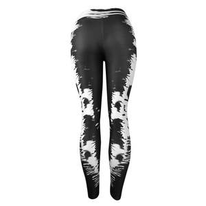 Leggings de sport pour femmes, imprimés gothiques, taille haute élastique, extensibles dans quatre sens, longueur intégrale, en Spandex/Nylon, pour le fitness et l'athlétisme - Product Image 3