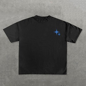 Oem Manufacturer Customized Logo Mock Neck Square Neck Oversized <b>Men'S</b> T <b>Shirt</b> Screen Printed Graphic <b>Men's</b> T <b>Shirt</b> - Product Image 2