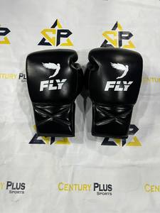Custom Black Fly <b>Boxing</b> <b>Set</b> Genuine Cowhide Leather <b>Boxing</b> Gloves Head Guard Groin Guard for <b>Sparring</b> Training - Product Image 2